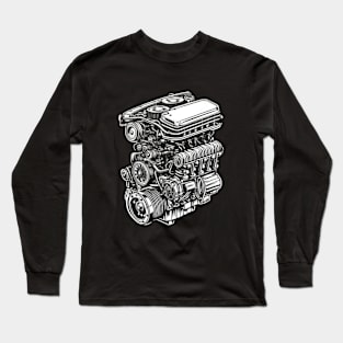 Car Engine Long Sleeve T-Shirt